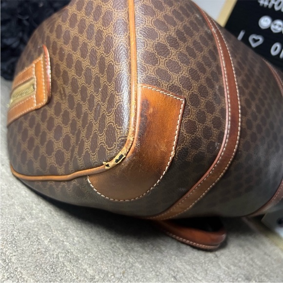 Vintage GUC Celine Macadam Monogram Boston & Pouch Set - Picture 6 of 15